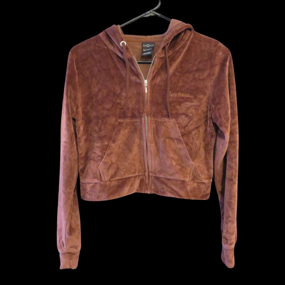 🤎iets frans... velour zip-up🤎
